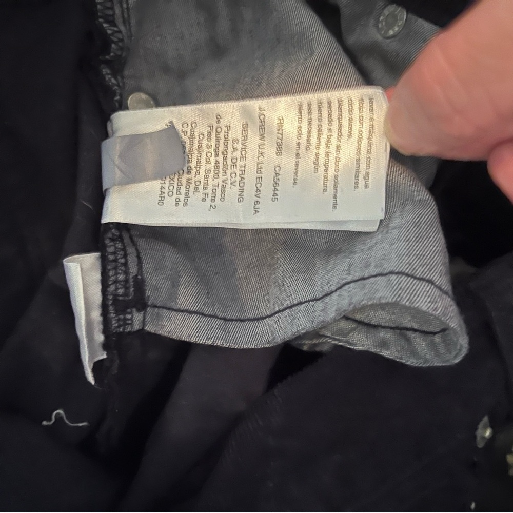 J Crew skinny Corduroy jeans Navy Blue 27 petite - Picture 5 of 6